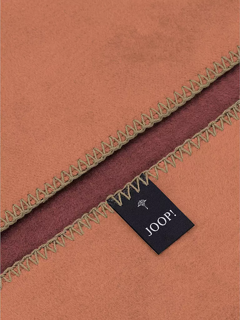 JOOP Wohndecke UNI-DOUBLEFACE 150x200cm granat/kupfer dunkelrot