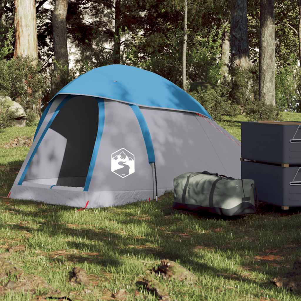 vidaXL 1-persoons koepeltent, blauw, waterdicht