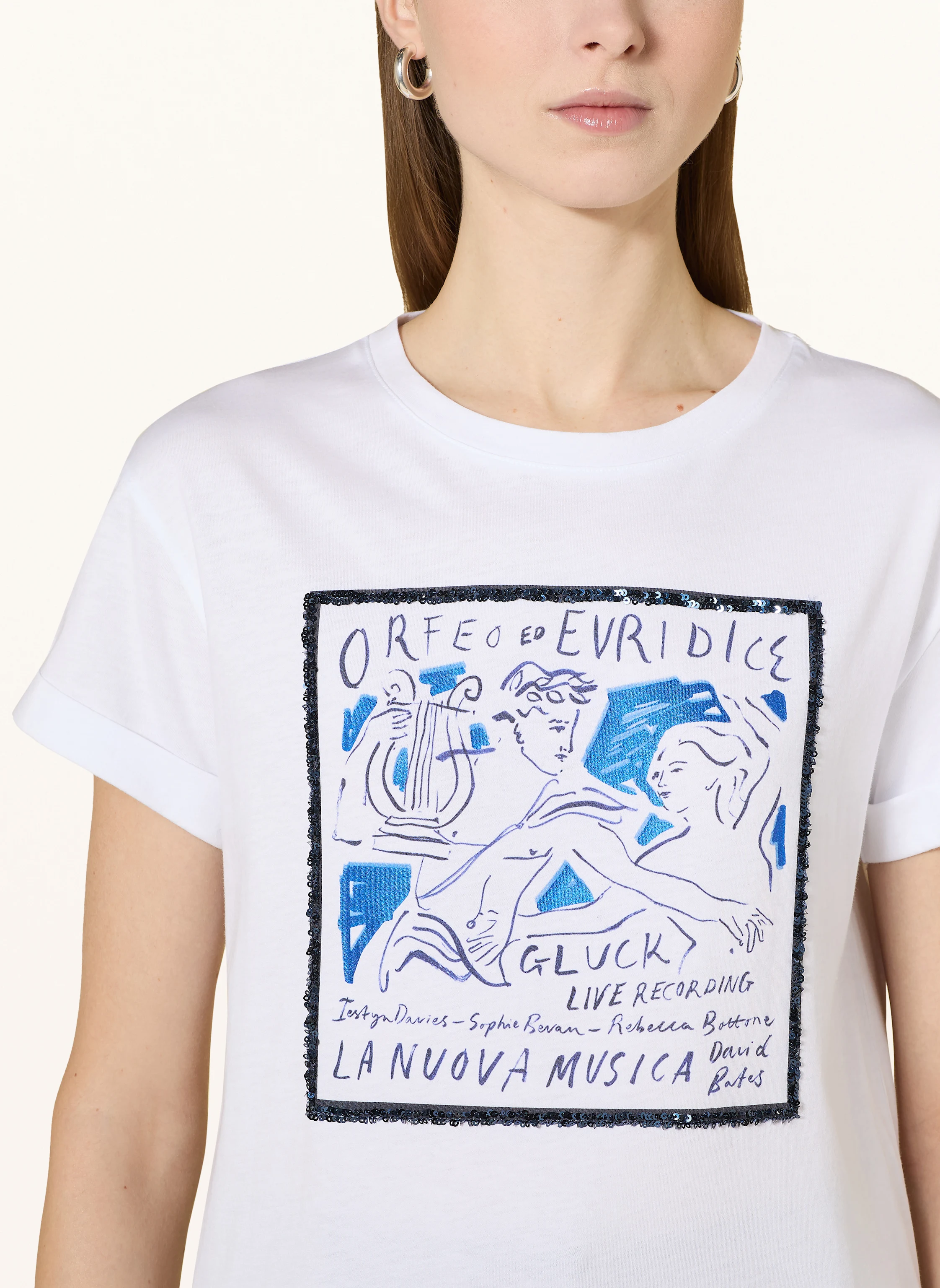darling harbour T-Shirt mit Pailletten