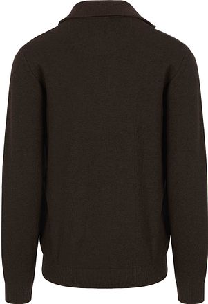 Casa Moda Halfzip Trui Bruin 413705900-681 kopen
