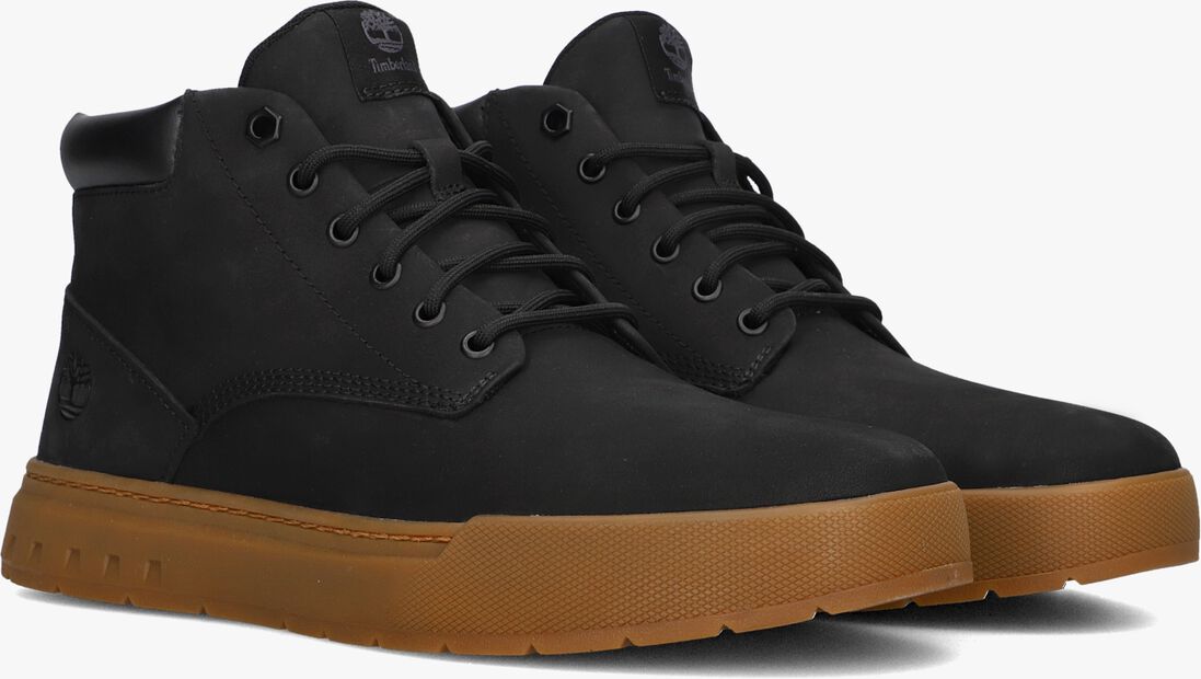 zwarte timberland veterschoenen maple grove mid lace up
