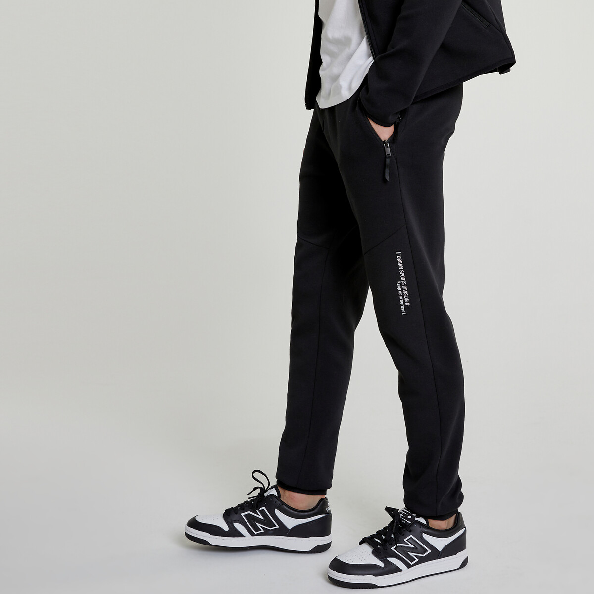 COLEÇÕES LA REDOUTE<br>Calças de jogging em fleece técnico,