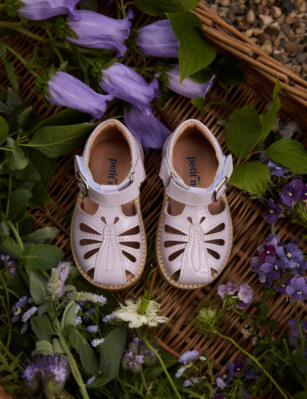Butterfly Sandal - Iris Patent
