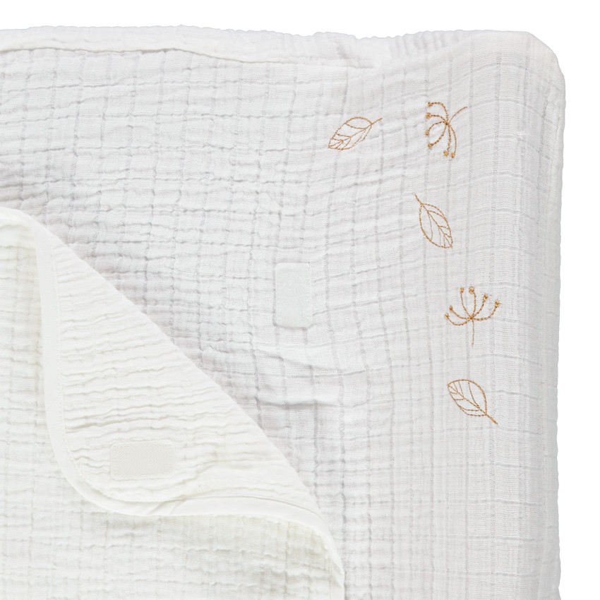 Housse de matelas à langer en gaze de coton Natural cocoon