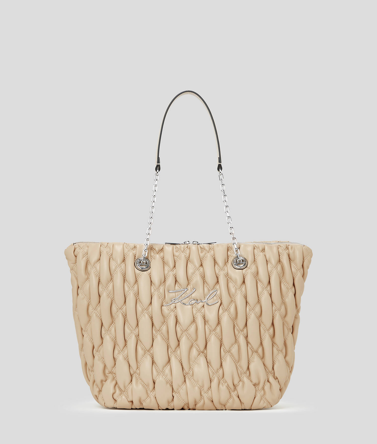 SAC CABAS K/SIGNATURE KUILT - Trench Beige