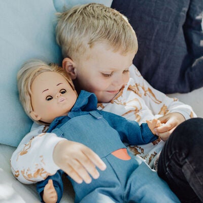Skrållan Dukke Pim Try med Lys 45 Cm