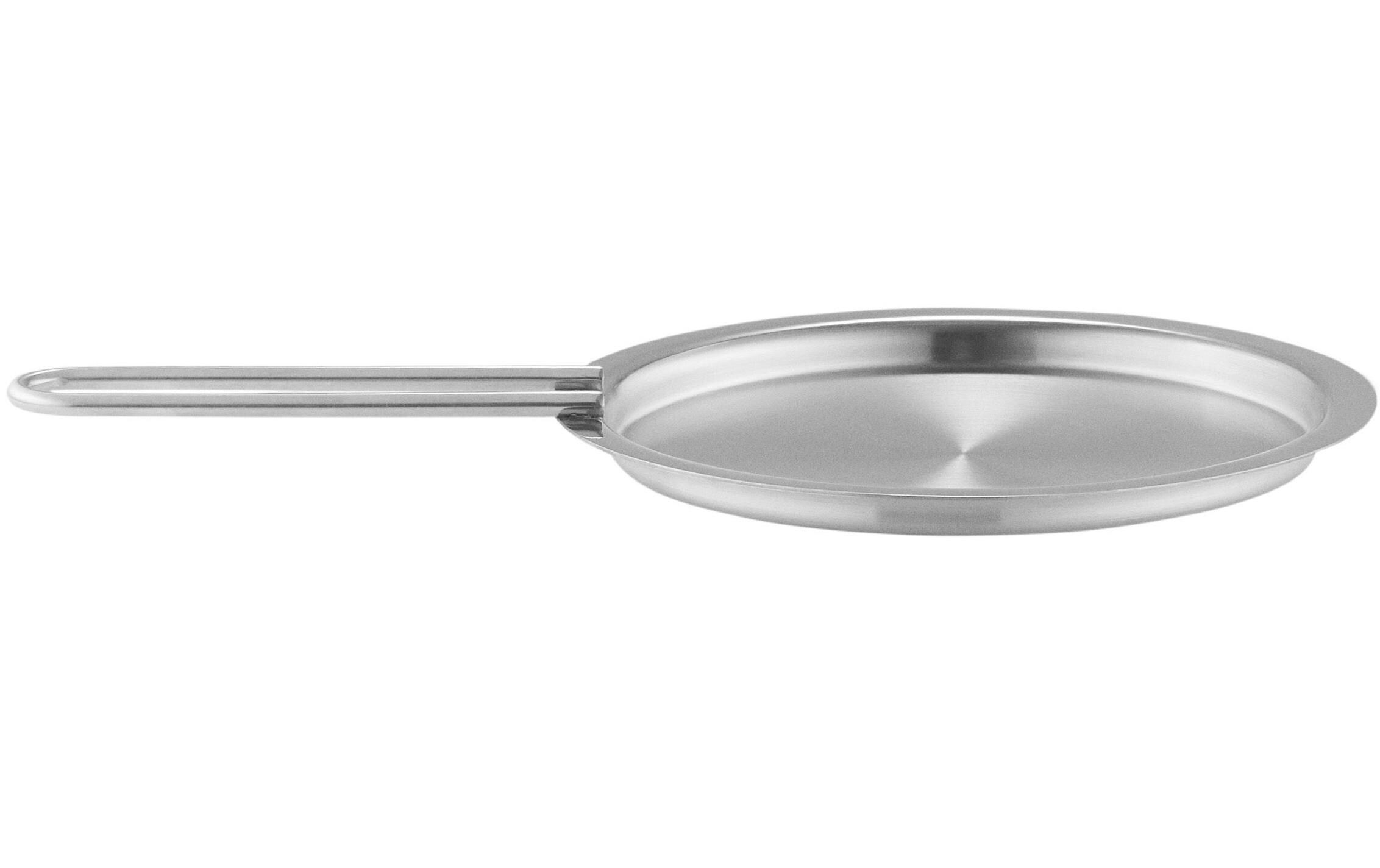 Pfannendeckel Eva-Trio 13 cm, SilberTellerförmiger Edelstahldeckel