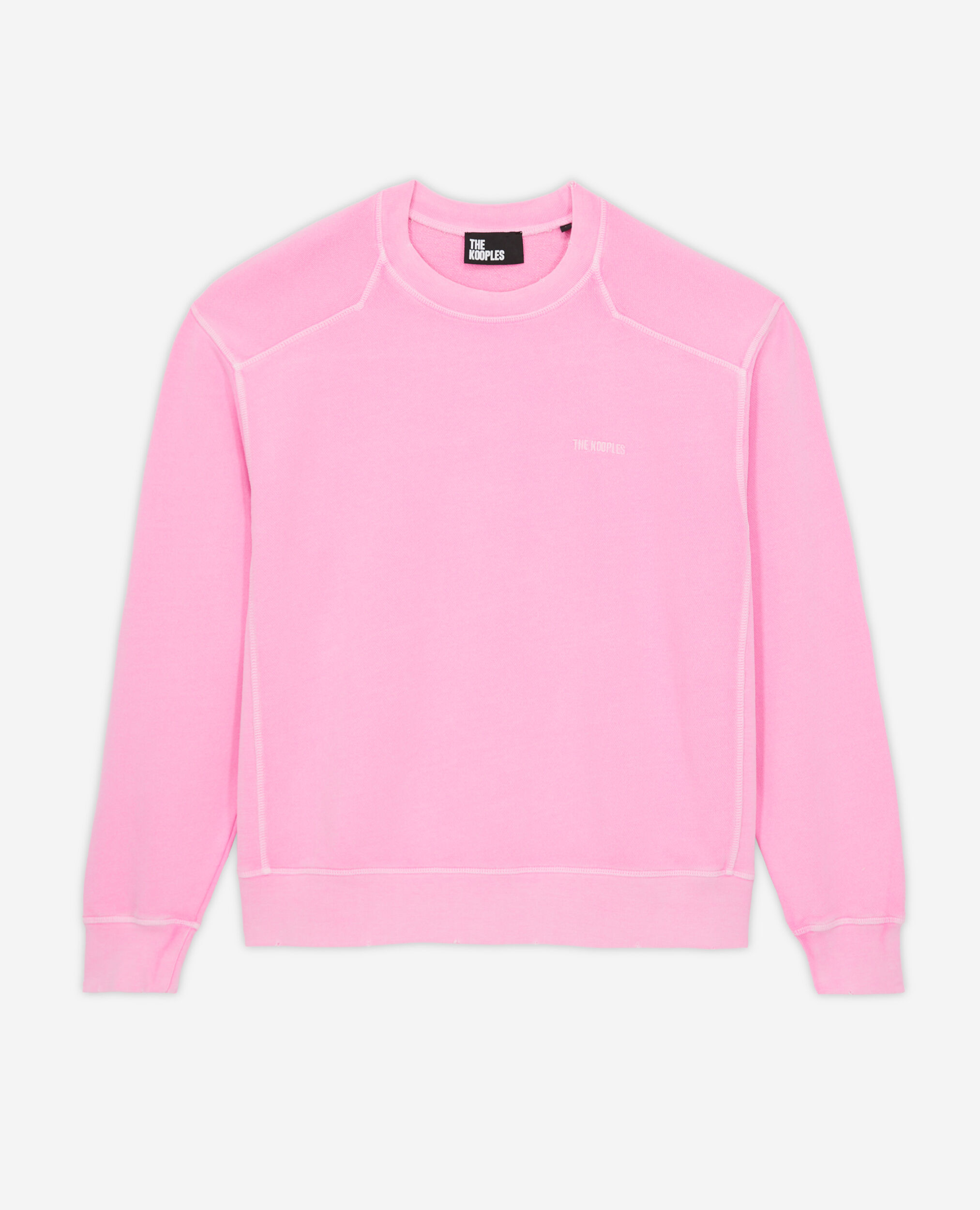 Sweatshirt rose fluo avec logo