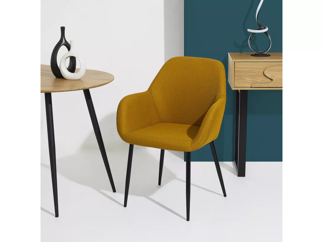 Fauteuil Atome Jaune - Lot de 2
