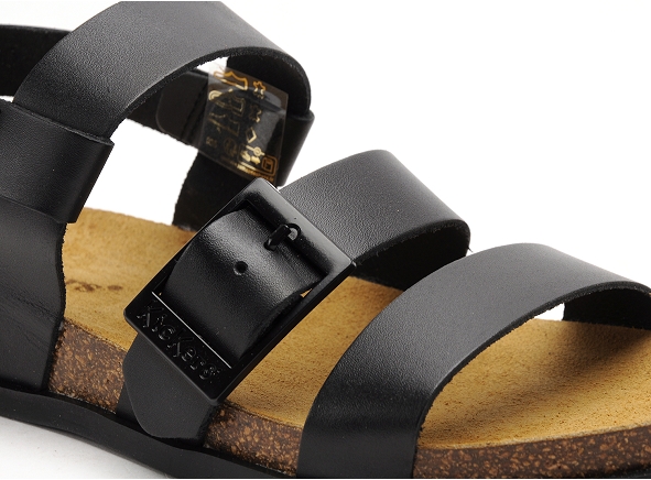 Kickers nu pieds plats femme kick alana noir
