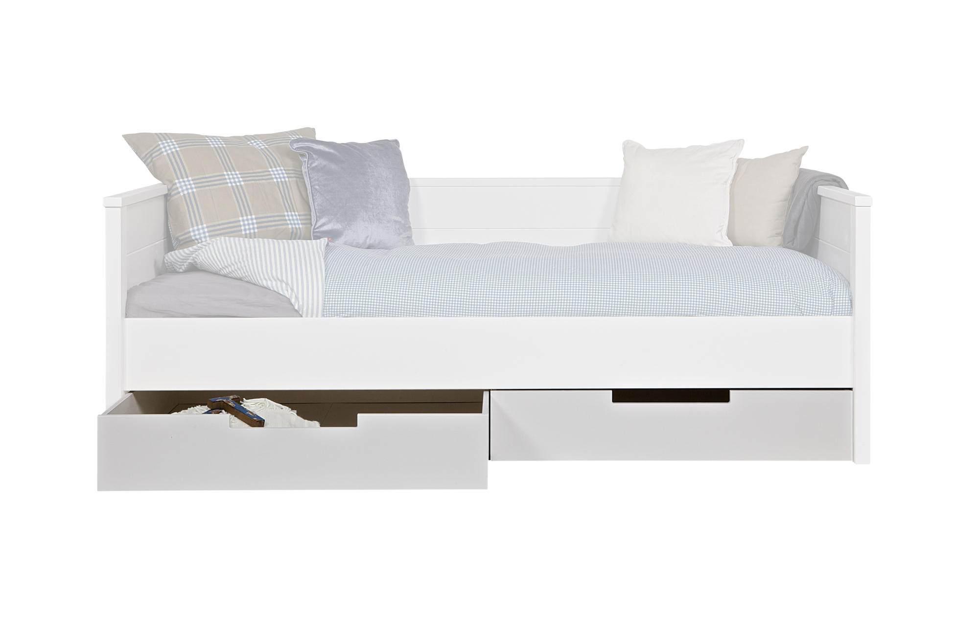 WOOOD bedlade 2 tbv jade wit ongeborsteld [fsc] (set van 2)