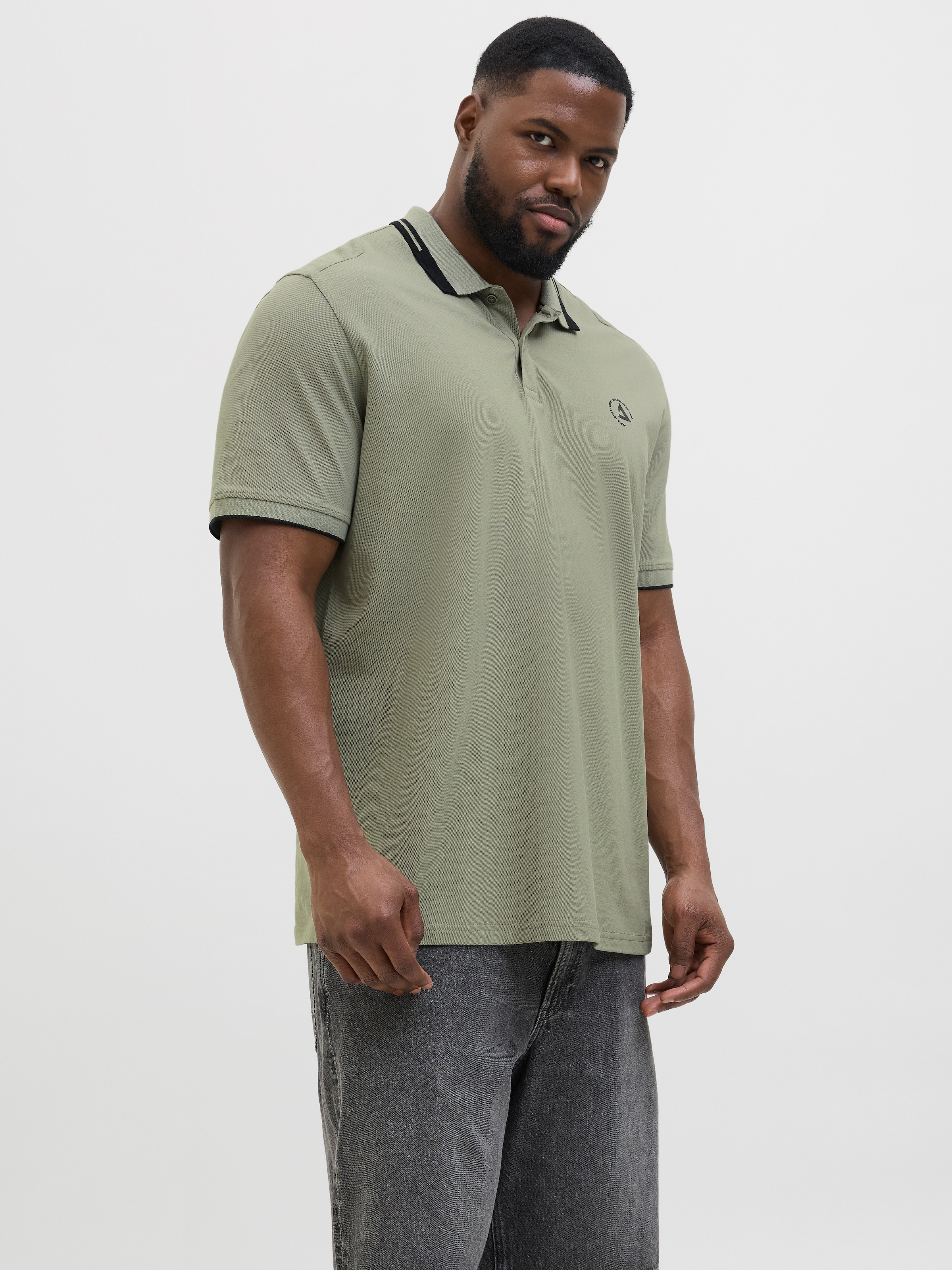 Jack & Jones PlusSize Poloshirt »JCOHASS LOGO POLO SS  PLS«