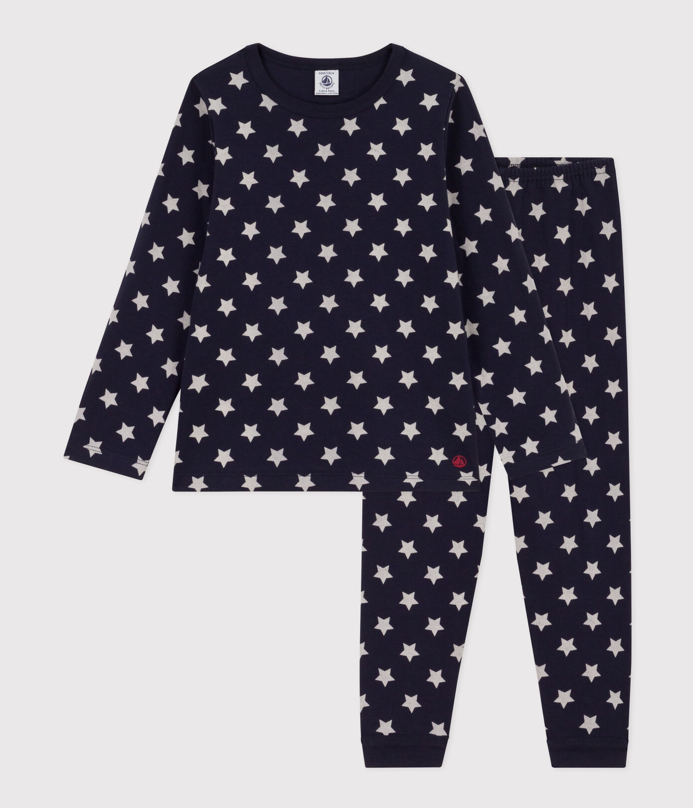 Pyjama étoiles en tubique petite fille/petit garçon