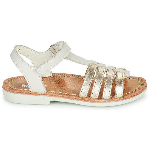 Kickers - COSMETICK - Blanc / Doré
