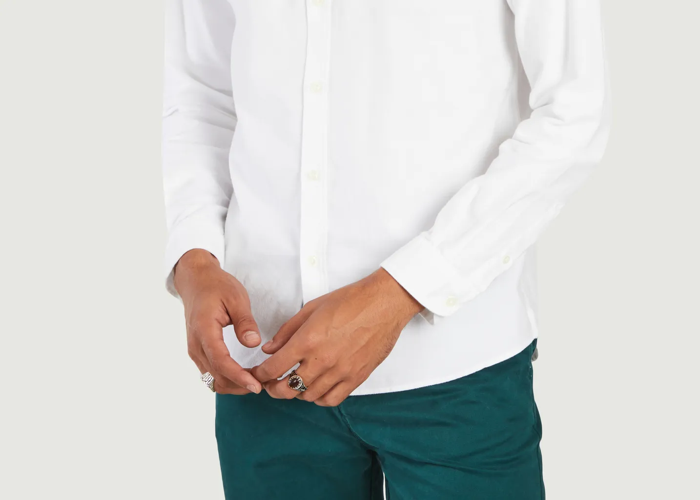 Chemise droite en coton Oxford classic Cuisse de Grenouille