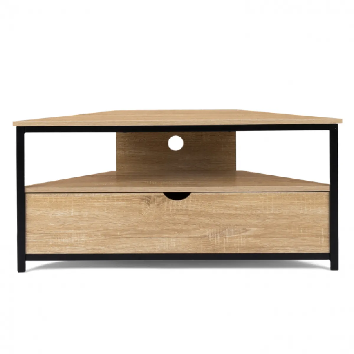 IDMARKET Meuble TV Angle DETROIT