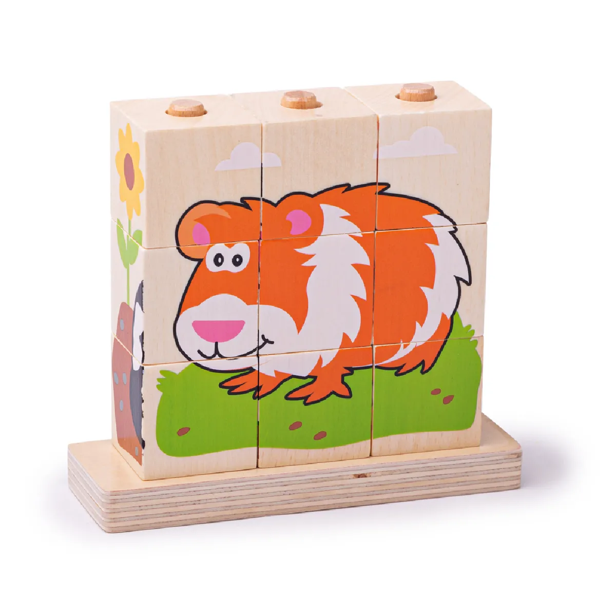 Bigjigs Toys Puzzle empilable animaux