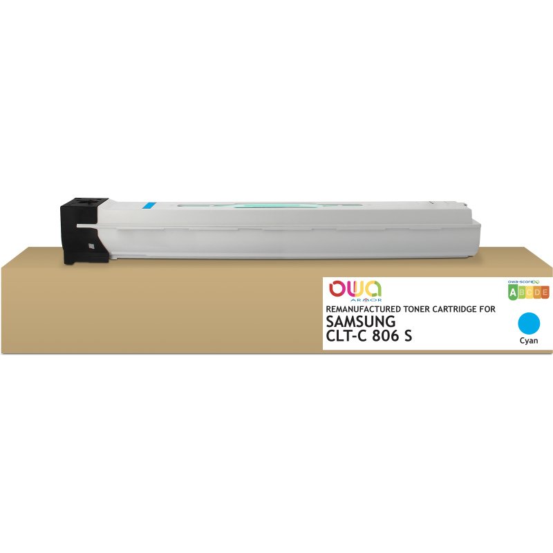 Toner remanufacturé OWA - standard - Cyan - pour SAMSUNG CLT-C806S/ELS, SAMSUNG CLT-C806S/ELS