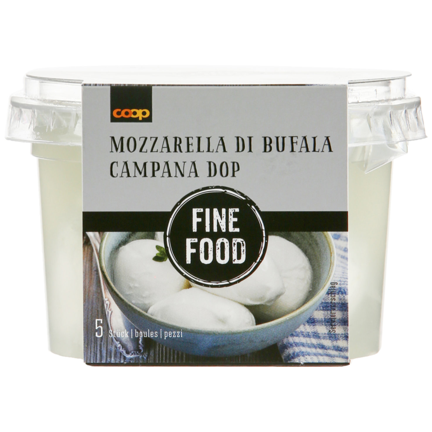 Fine Food Mozzarella di Bufala Campana DOP 5 Stück
