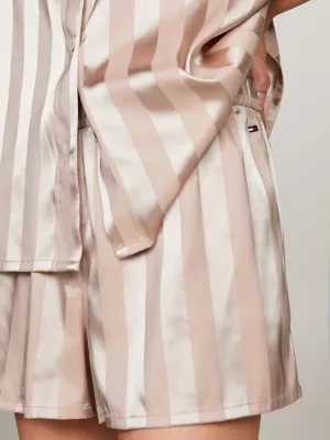 Conjunto de pijama curto Global Stripe Matte And Shine
