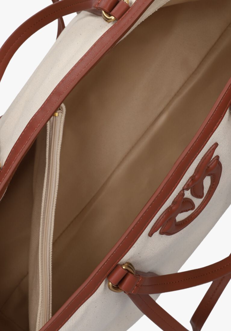 beige pinko shopper miranda shopper extra