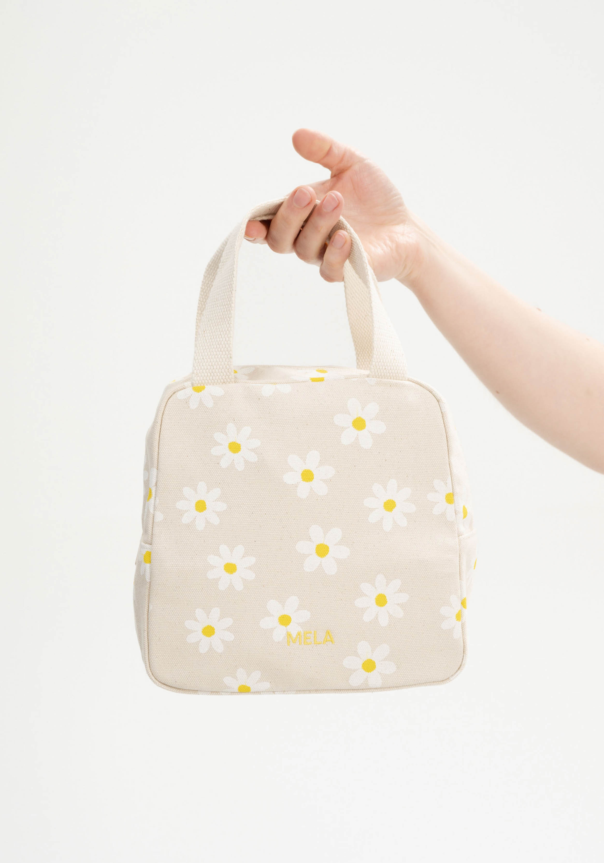 Mela Organizer Tasche Medium Jasmeet Greige/Daisy Print