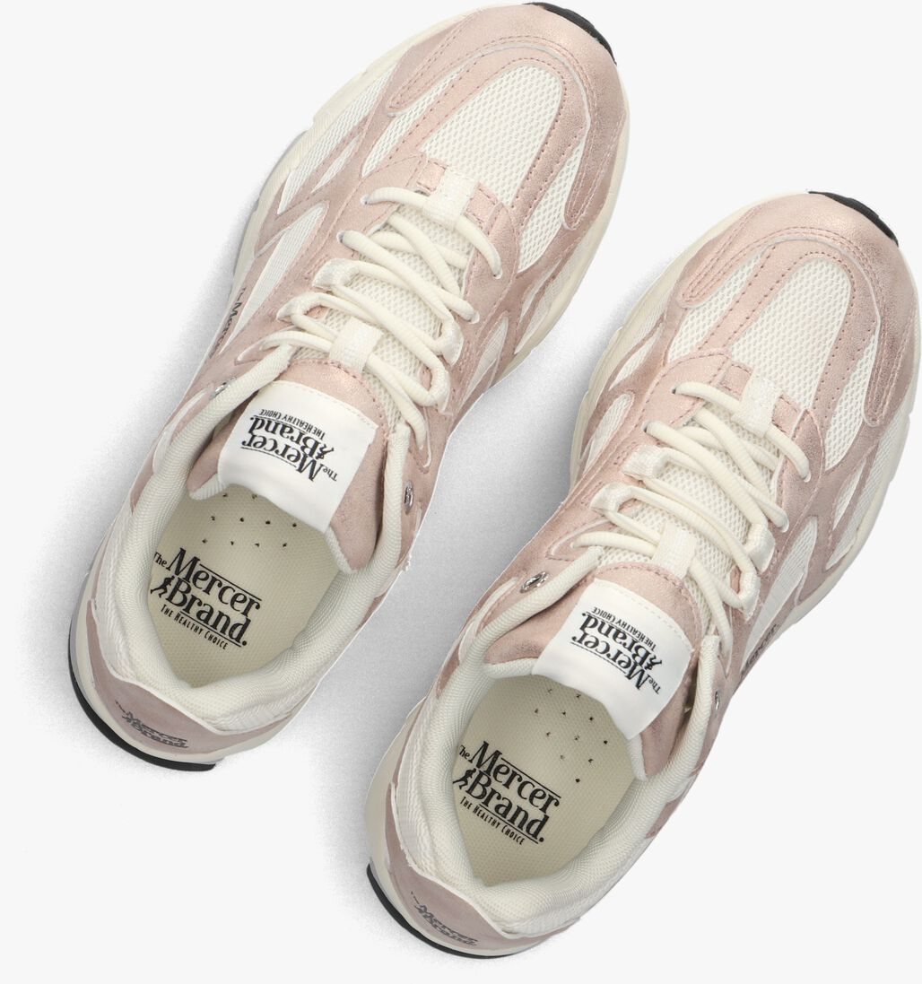 roze mercer amsterdam lage sneakers the re-run metallic