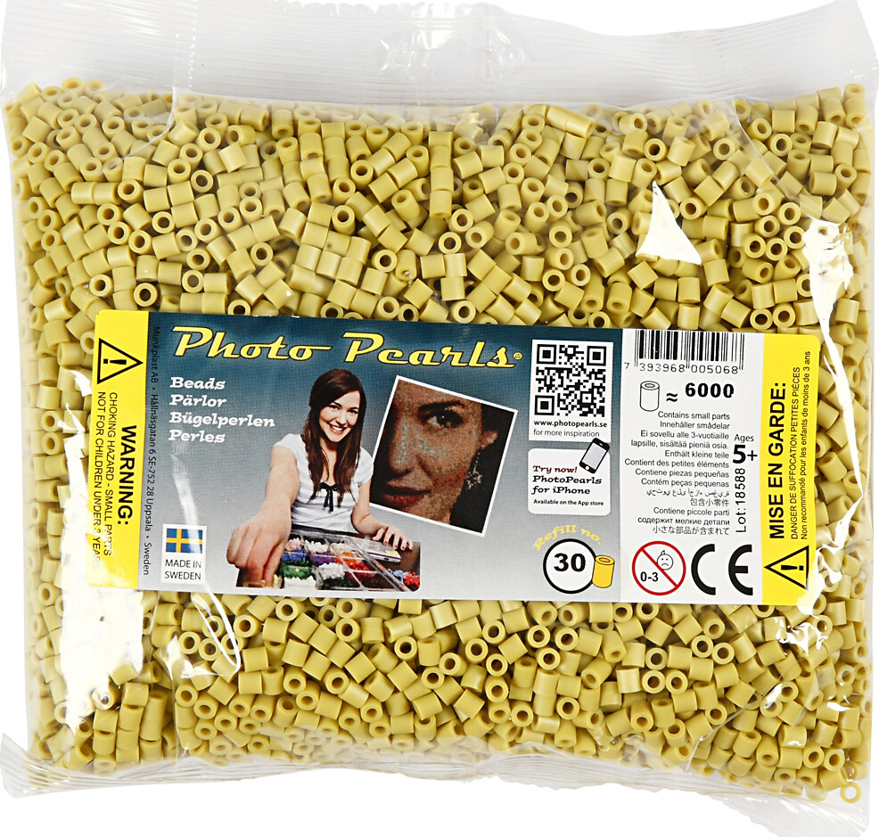 Photopearls - Medium - Oliven 30 - 6000 Stk. - Nabbi Fotoperler