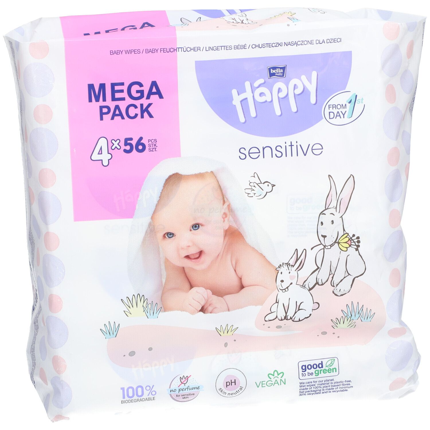 bella Happy Feuchttücher Sensitive
