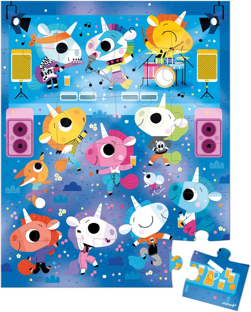PUZZLE CONCERT LICORNES