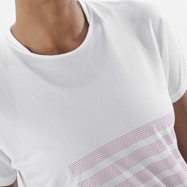 T-shirt trail SALOMON SENSE AERO SS TEE GFX W WHITE/BEETROOT PURPLE