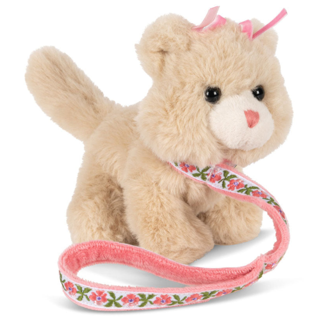 konges sløjd knuffelkat met kattenhok - 15,5 cm