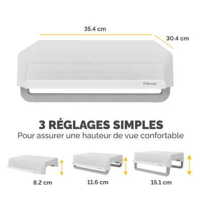Fellowes Breyta - Support pour écran jusqu'à 15kg - blanc
