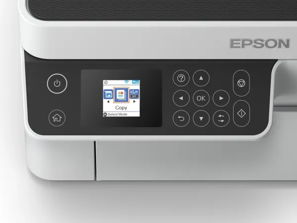 Epson EcoTank ET-M2120 - Multifunktionsprinter - S/H - blækprinter - A4/Legal (medie) - op til 15 spm (udskriver) - 150 ark - USB, Wi-Fi - hvid