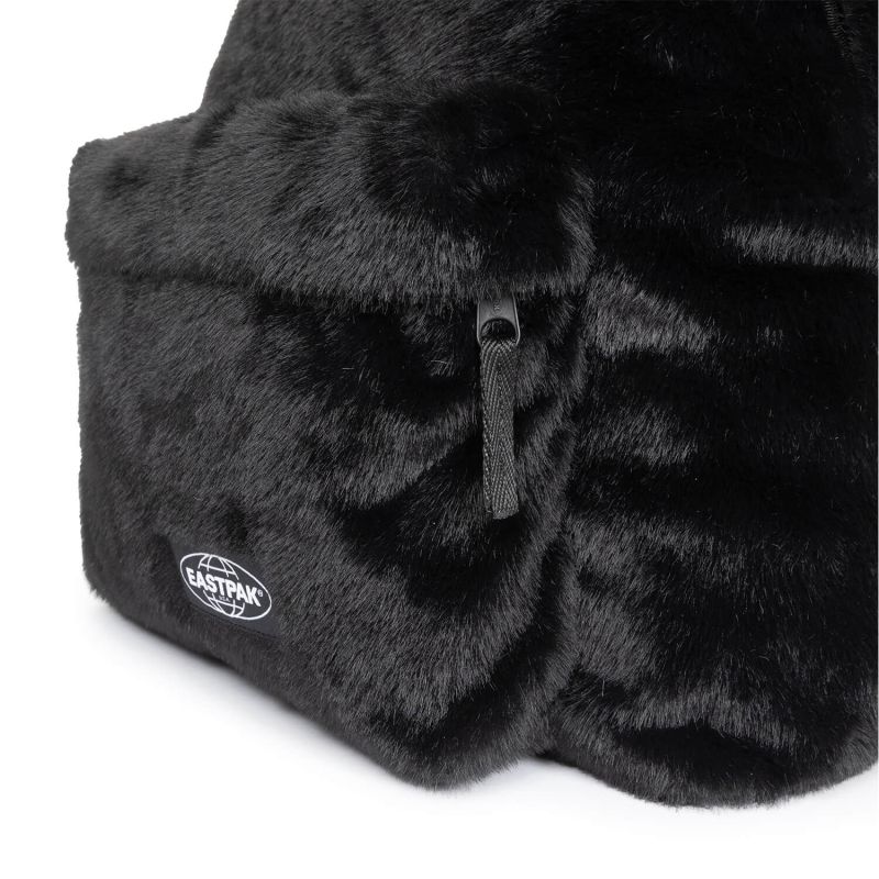 Sac à dos Padded Pak'r 40 cm effet fourrure Fuzzy Black