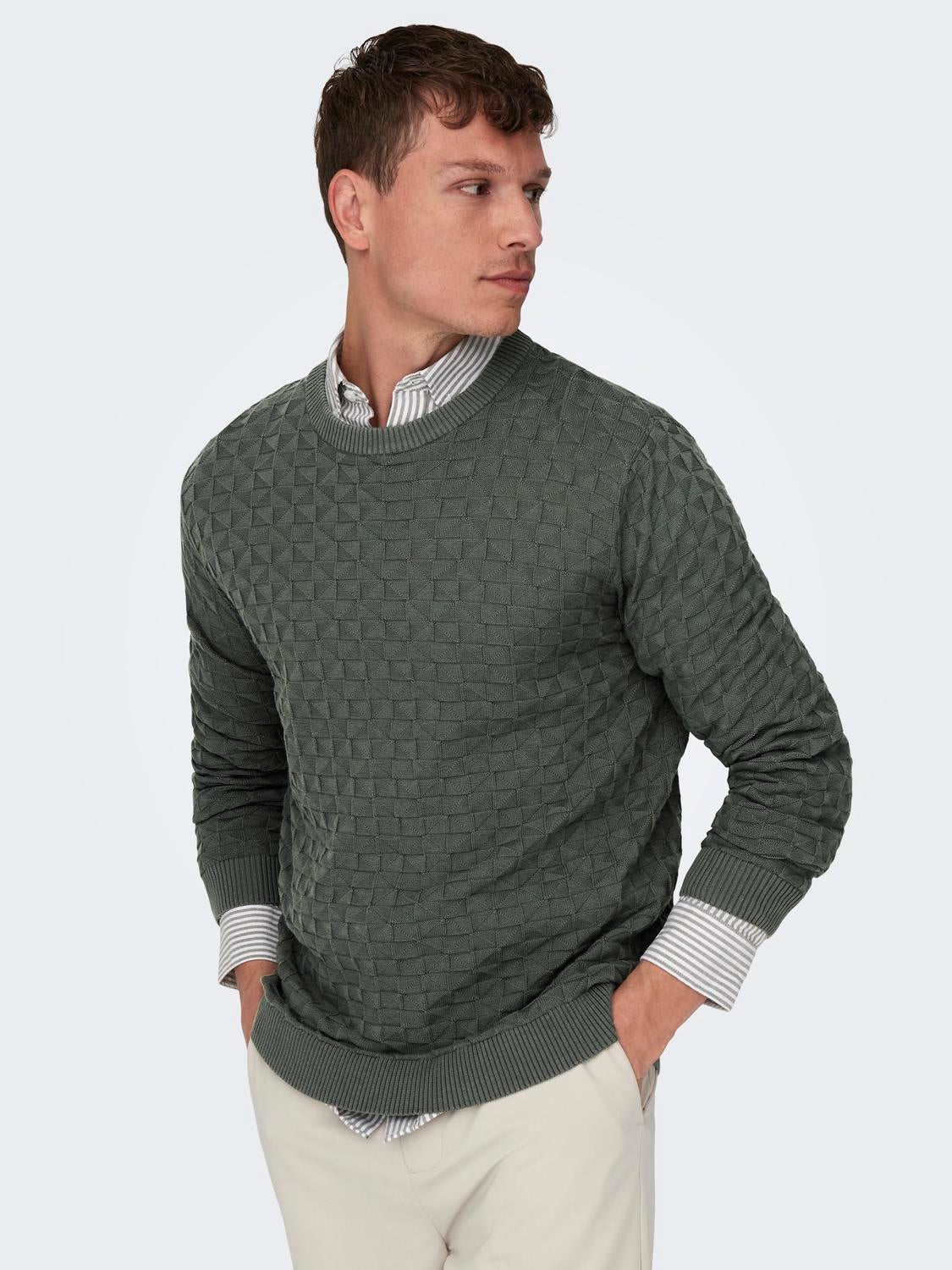 ONSKALLE Pullover Castor Gray