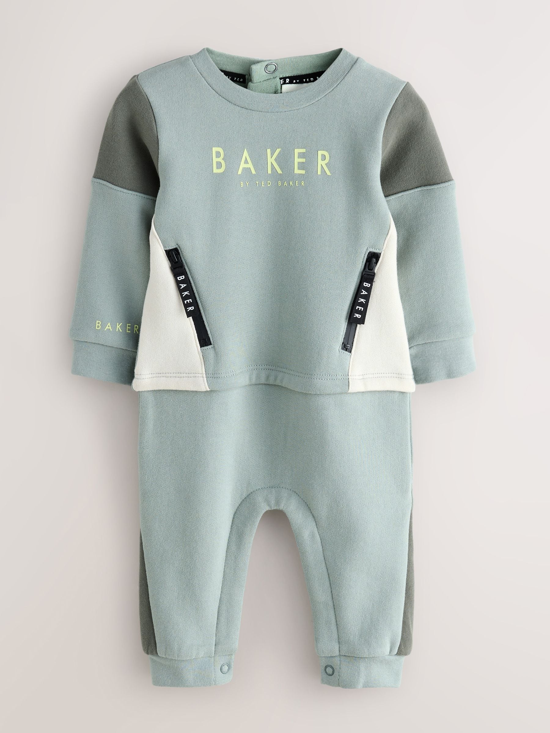 Baker by Ted Baker Baker by Ted Baker Green Panel Romper