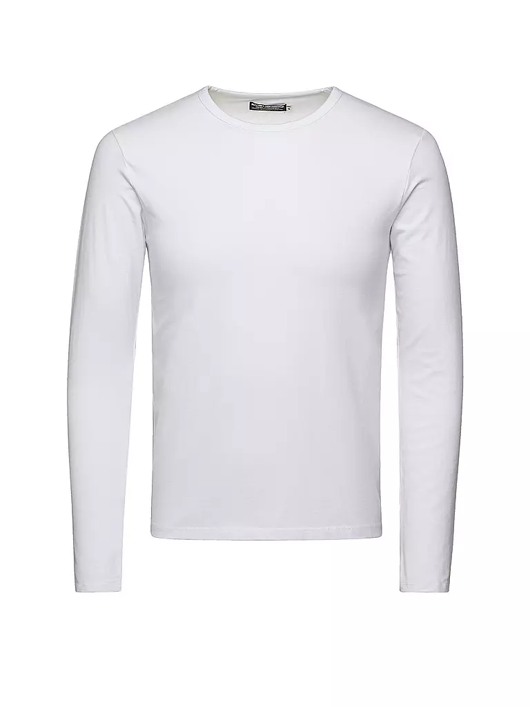 JACK & JONES Basic Langarmshirt weiss