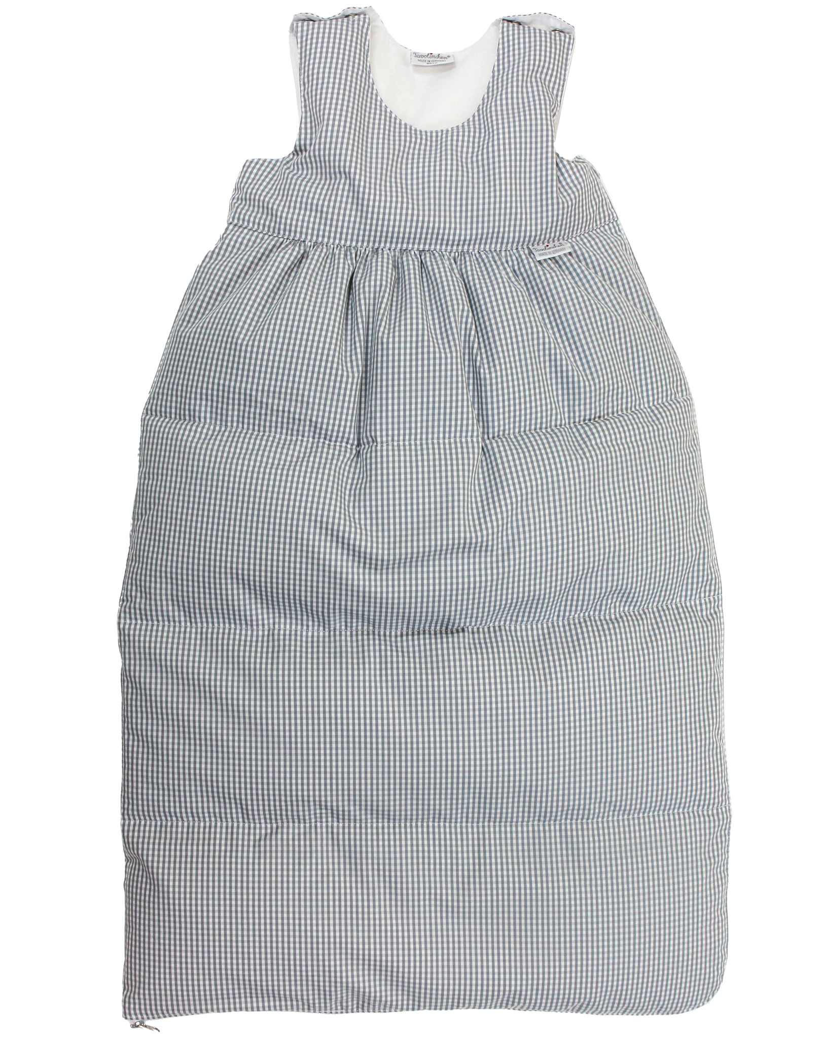 Daunen-Schlafsack TAVOLINCHEN MINI kariert in grau