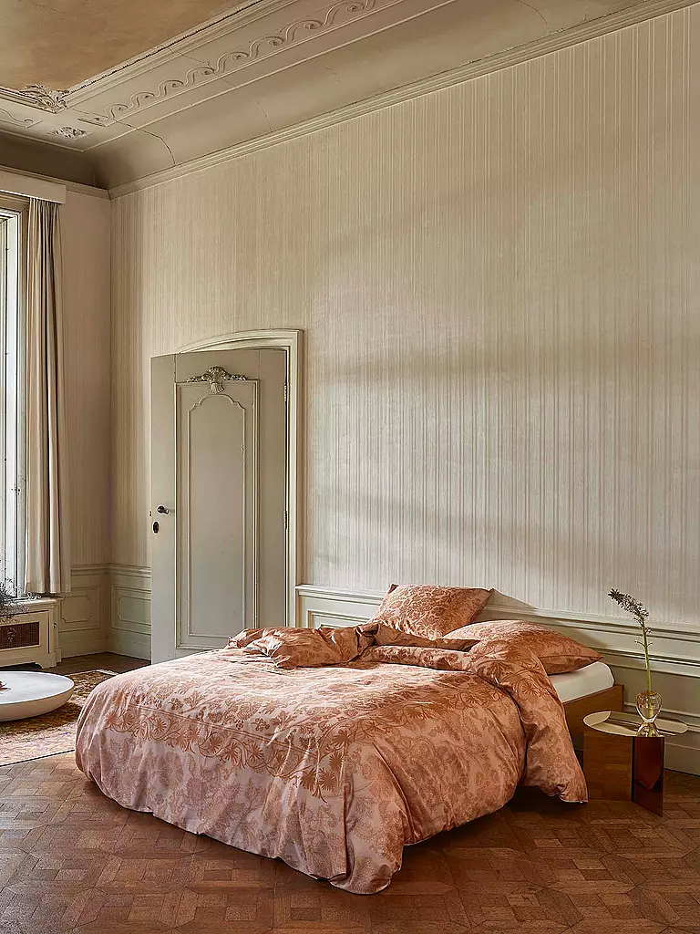 ESSENZA Satin Bettwäsche 70x90cm / 140x200cm Maere Pink Sand koralle