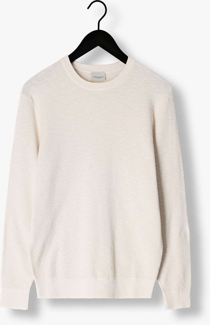 PROFUOMO gebroken wit profuomo trui ppuj10023