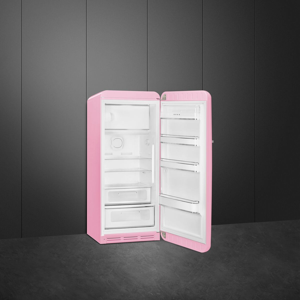 Smeg FAB28RPK6 Kjøleskap Med Fryser 153cm Høyrehengslet Rosa