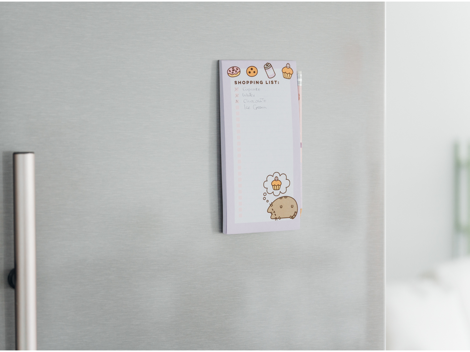 BLOCO NOTAS MAGNETICO PUSHEEN