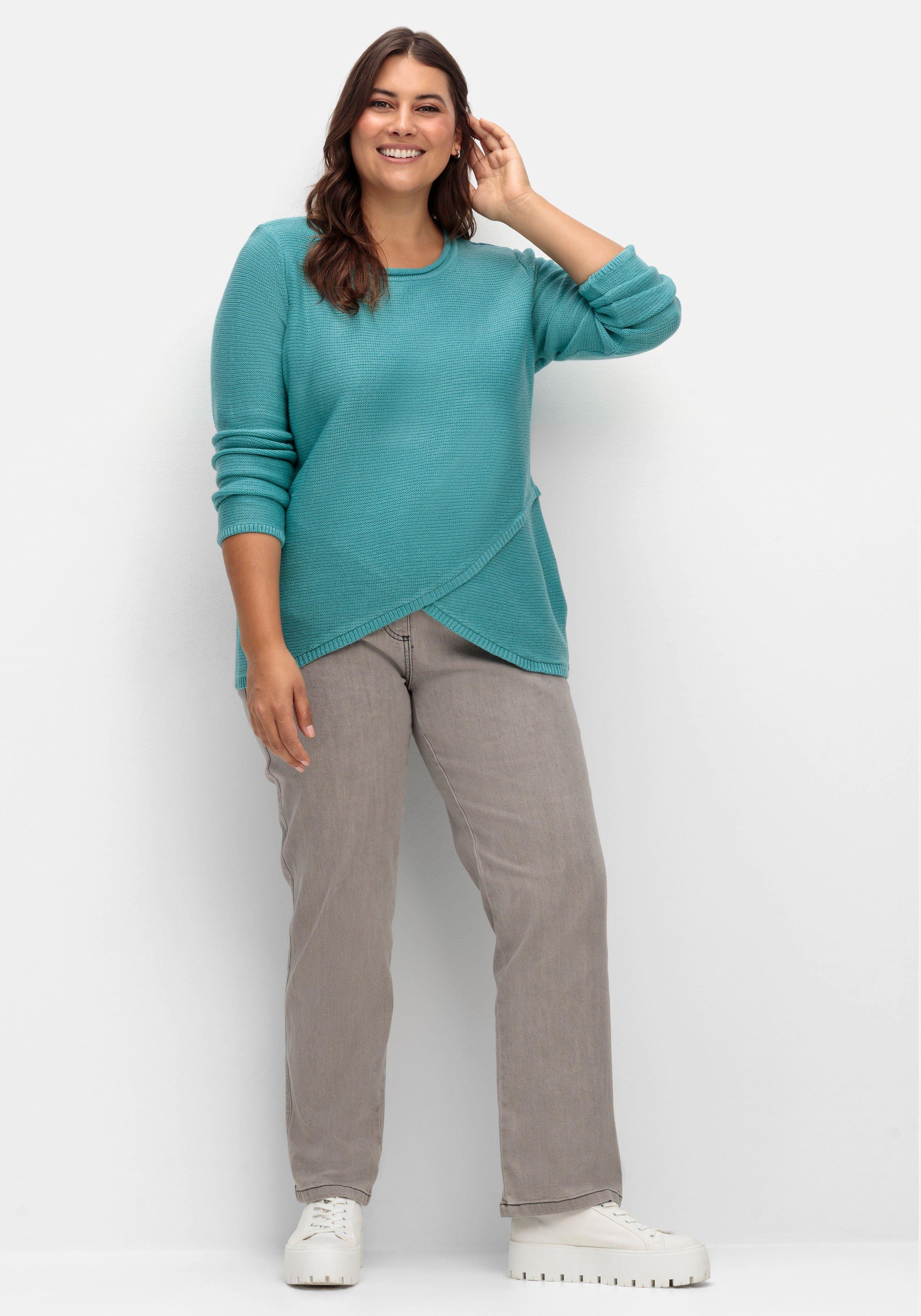 Pullover im Lagenlook, in Rippstruktur