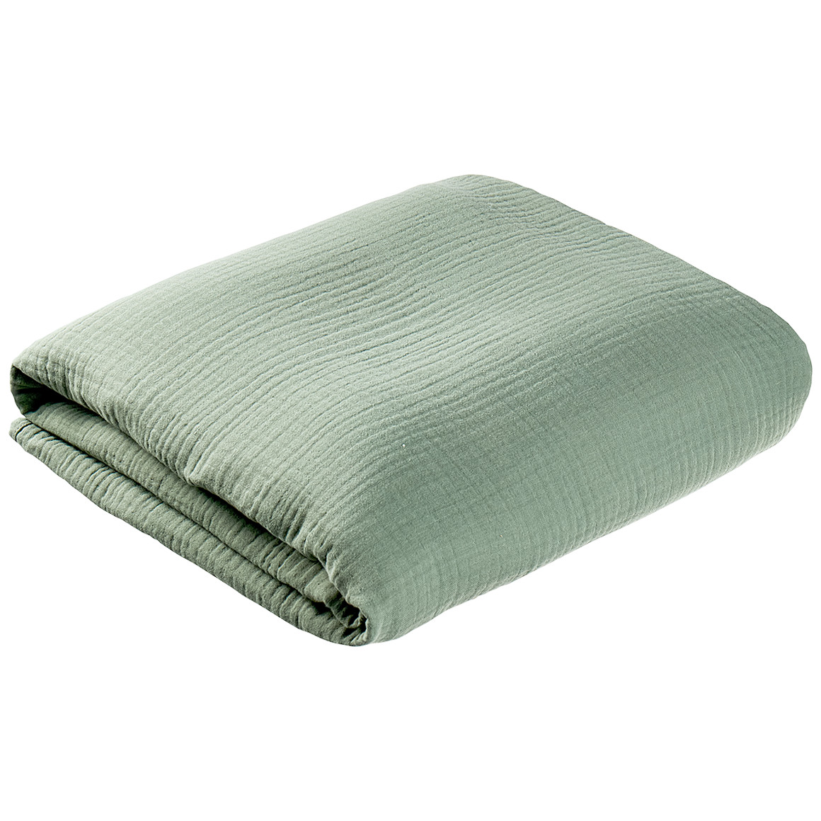 Topolino Pure Collection Musselin-Decke 130 x 170 cm grün