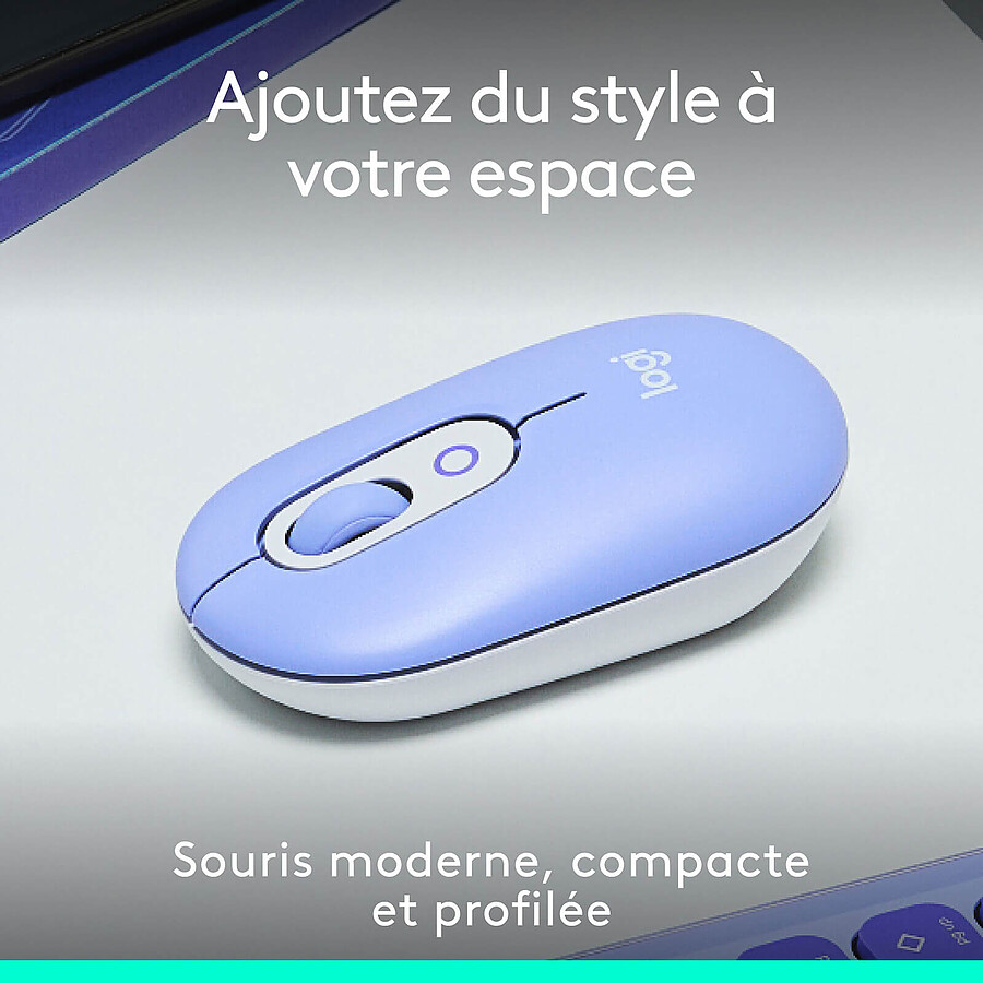 Logitech POP Mouse - Lilas