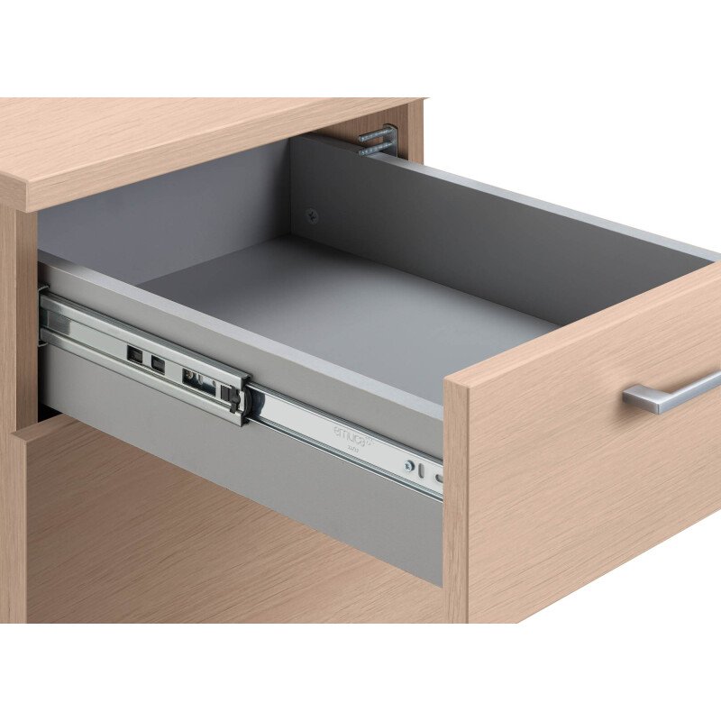 Caisson mobile bois ECLA 3 tiroirs - extraction totale avec soft closing