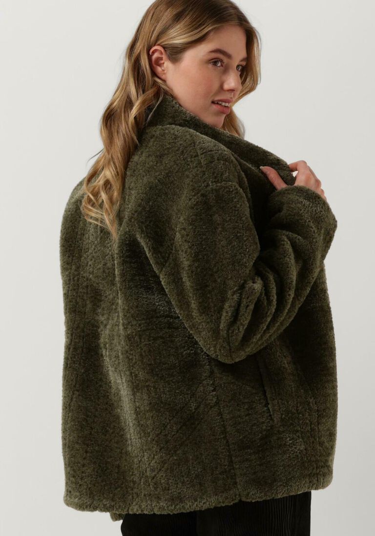 ANOTHER LABEL groene another label teddy jas ava jacket