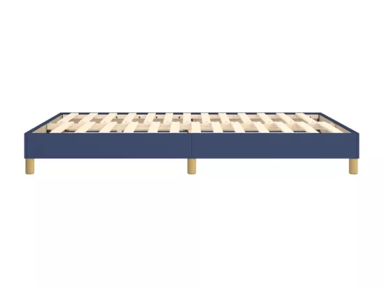 Sommier à lattes de lit Bleu 140x200 cm Tissu