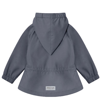 Mini A Ture Softshelljacke m. Fleece - MatWai - Ombre Blue